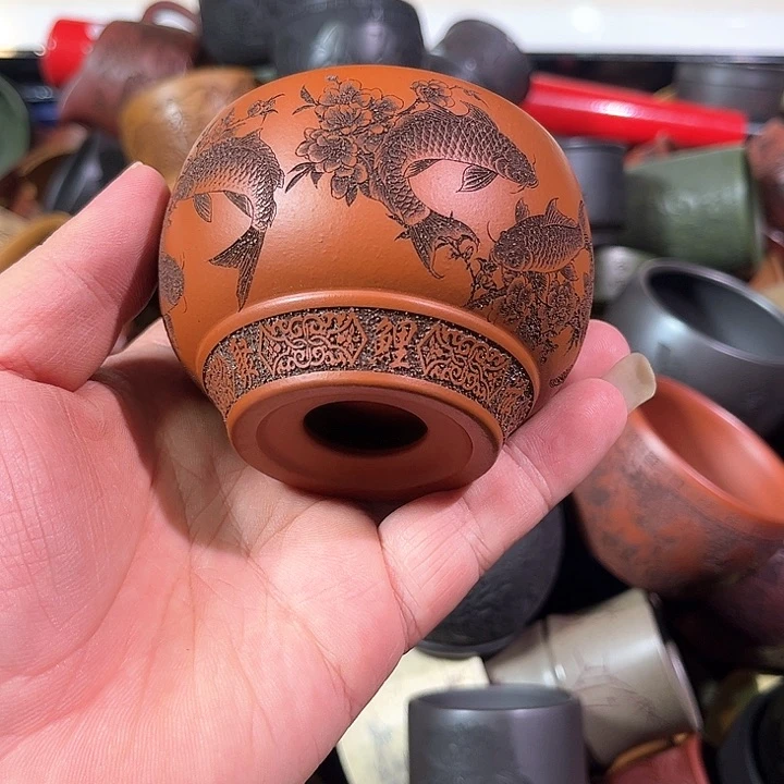 茶杯紫砂全手工紫砂主人杯