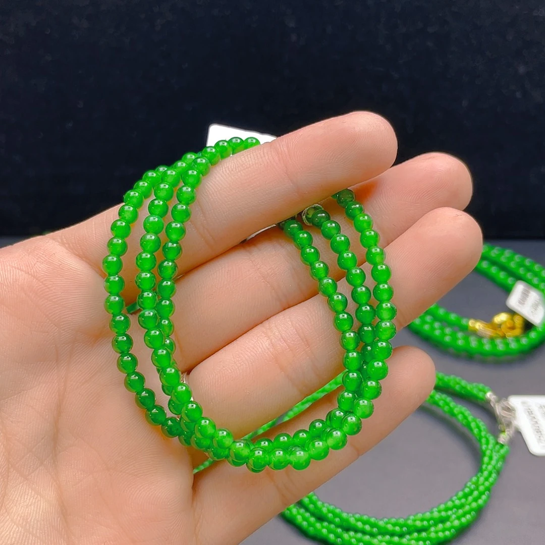 翡翠未镶嵌项链