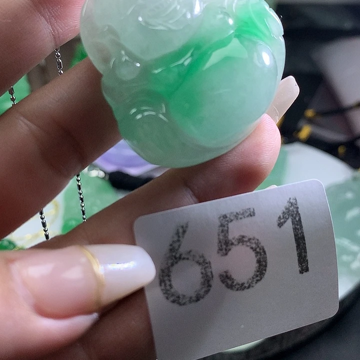 翡翠未镶嵌吊坠(不含链)