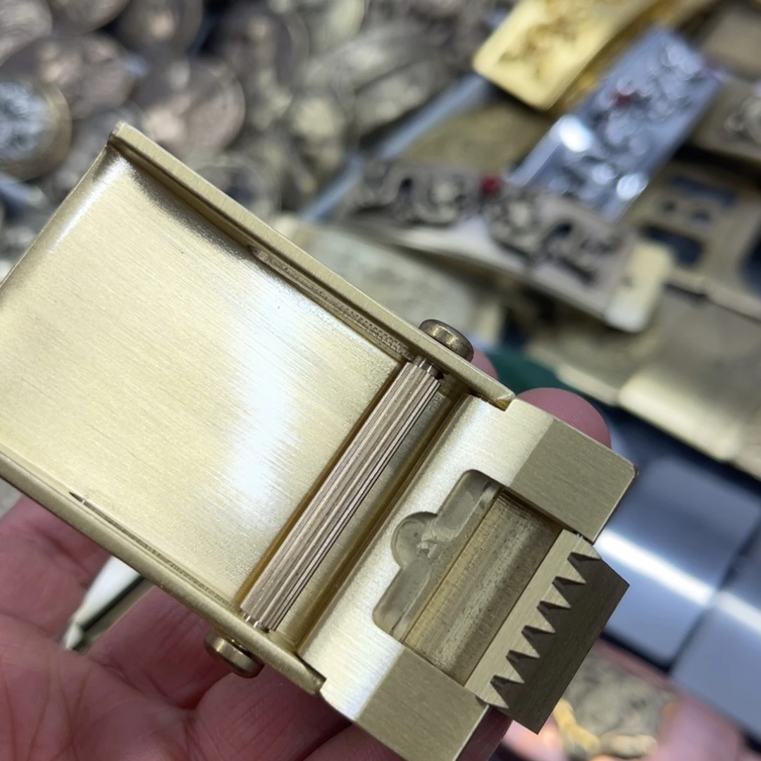 实心铜腰带快滚珠