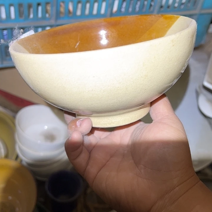 瓷粗瓷高足碗四支