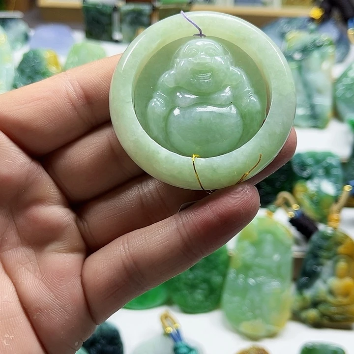 翡翠未镶嵌吊坠(不含链)翡翠