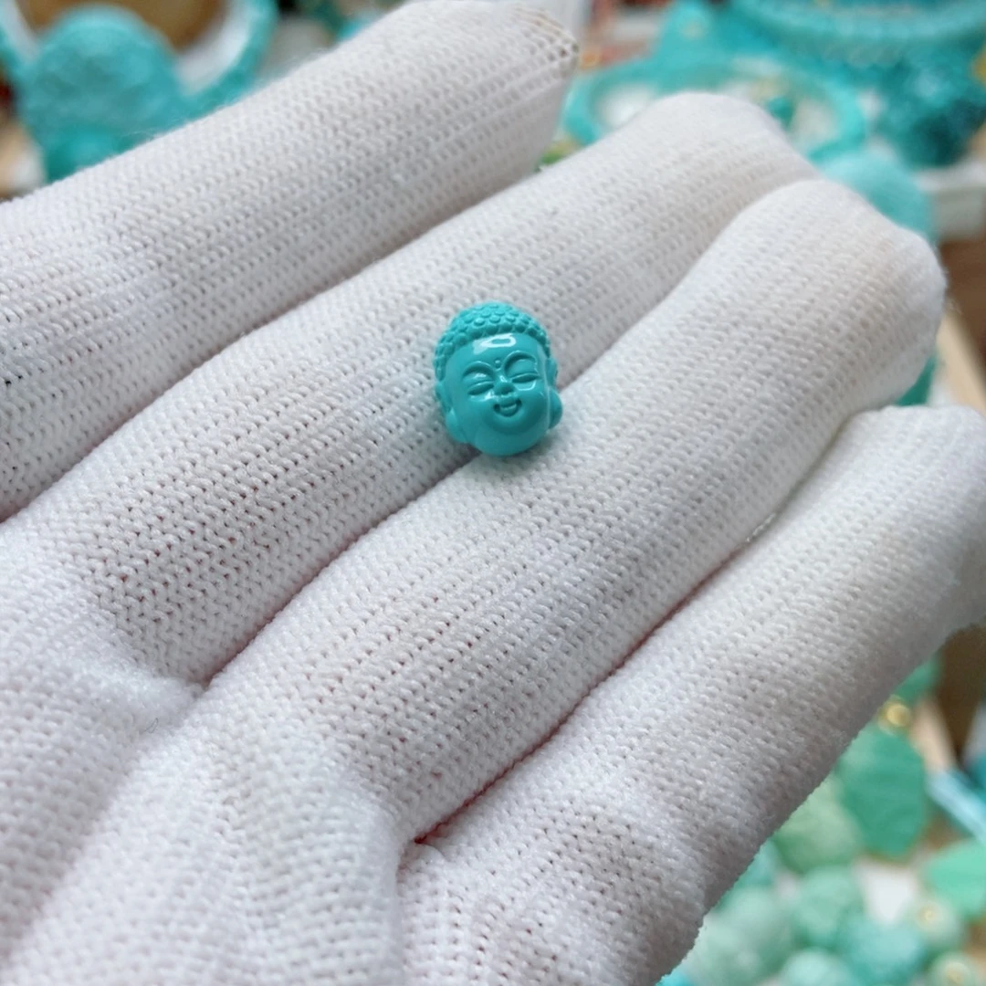 绿松石未镶嵌宝宝佛