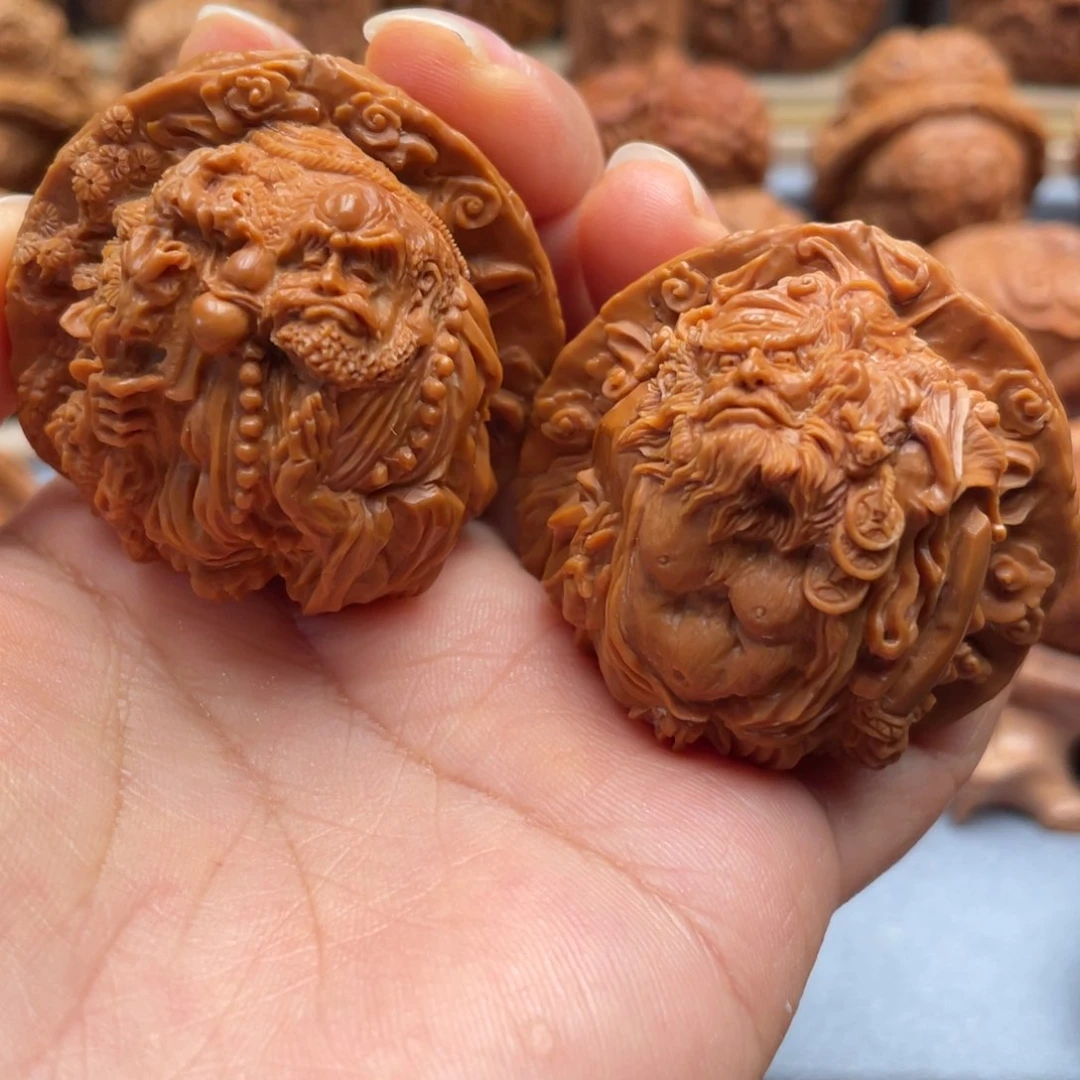 手串/手链核桃h*z佛道双修核桃雕刻核桃