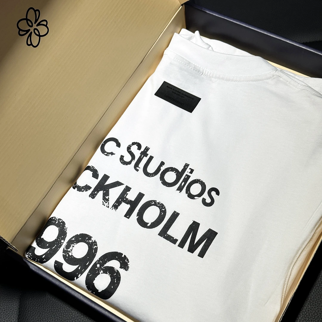 【36号链接-方块笑脸】SWAG男装夏季欧货潮牌短袖T恤高级感G2758