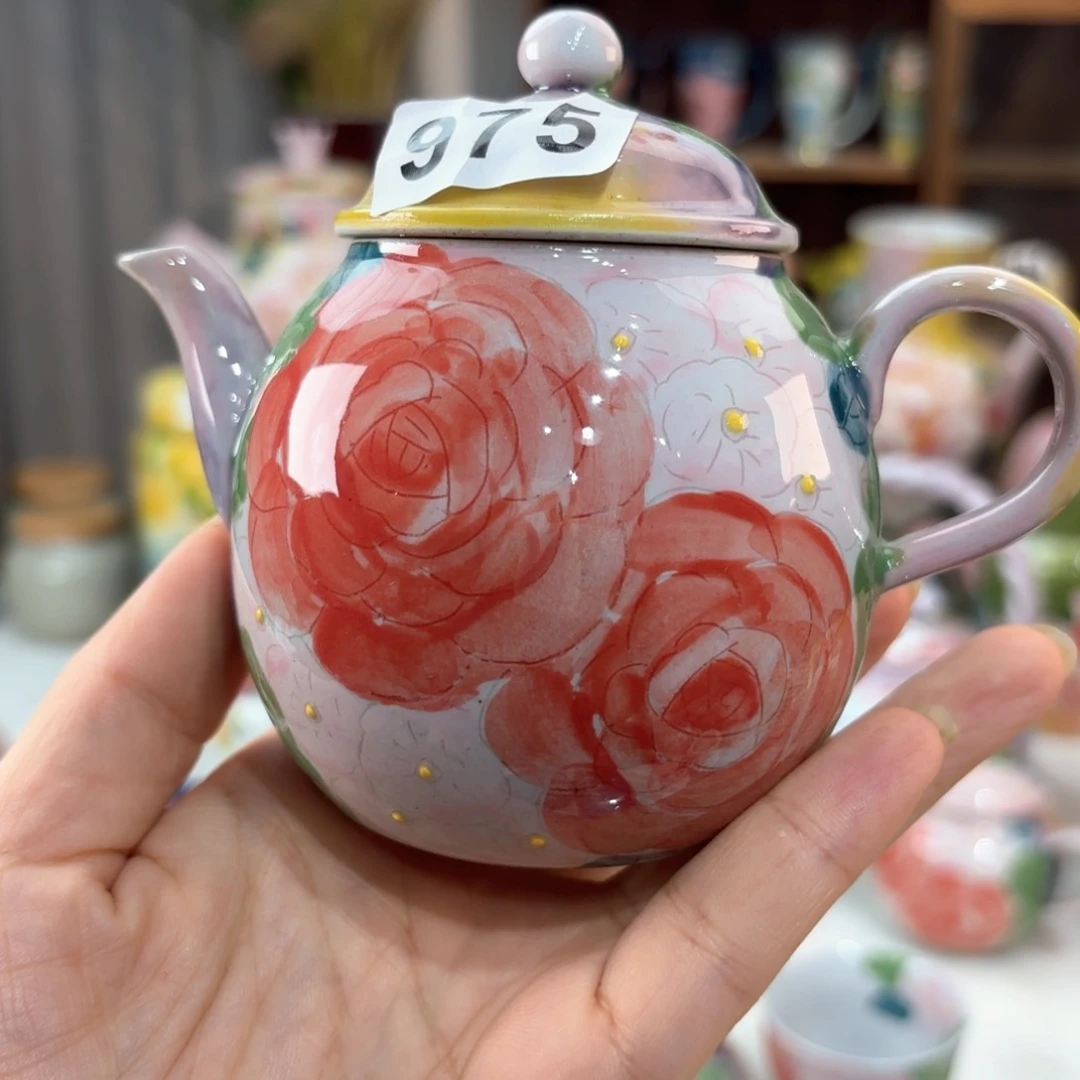 景德镇手绘高温釉下彩陶瓷茶具