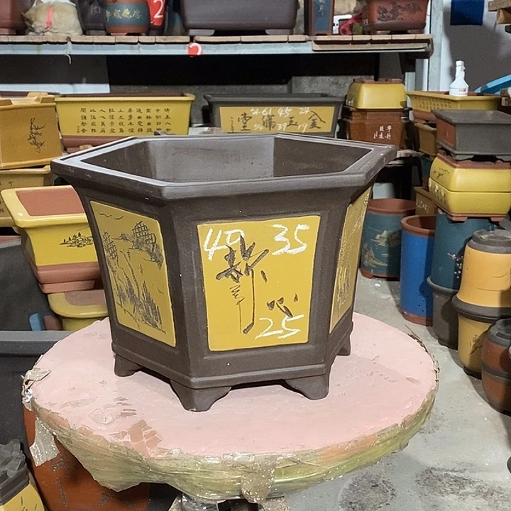 宜兴紫砂花盆花盆