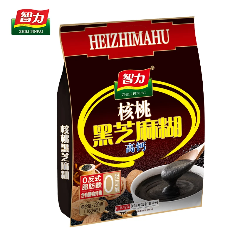 智力核桃黑芝麻糊720g独立小袋装营养早餐即食冲饮冲泡美味食品