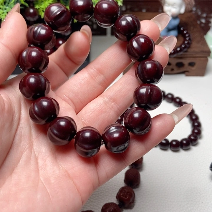 核桃手串/手链热**步猴头玉华串