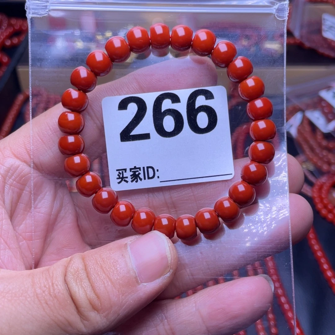 奈***奈南红玛瑙未镶嵌卡八手串