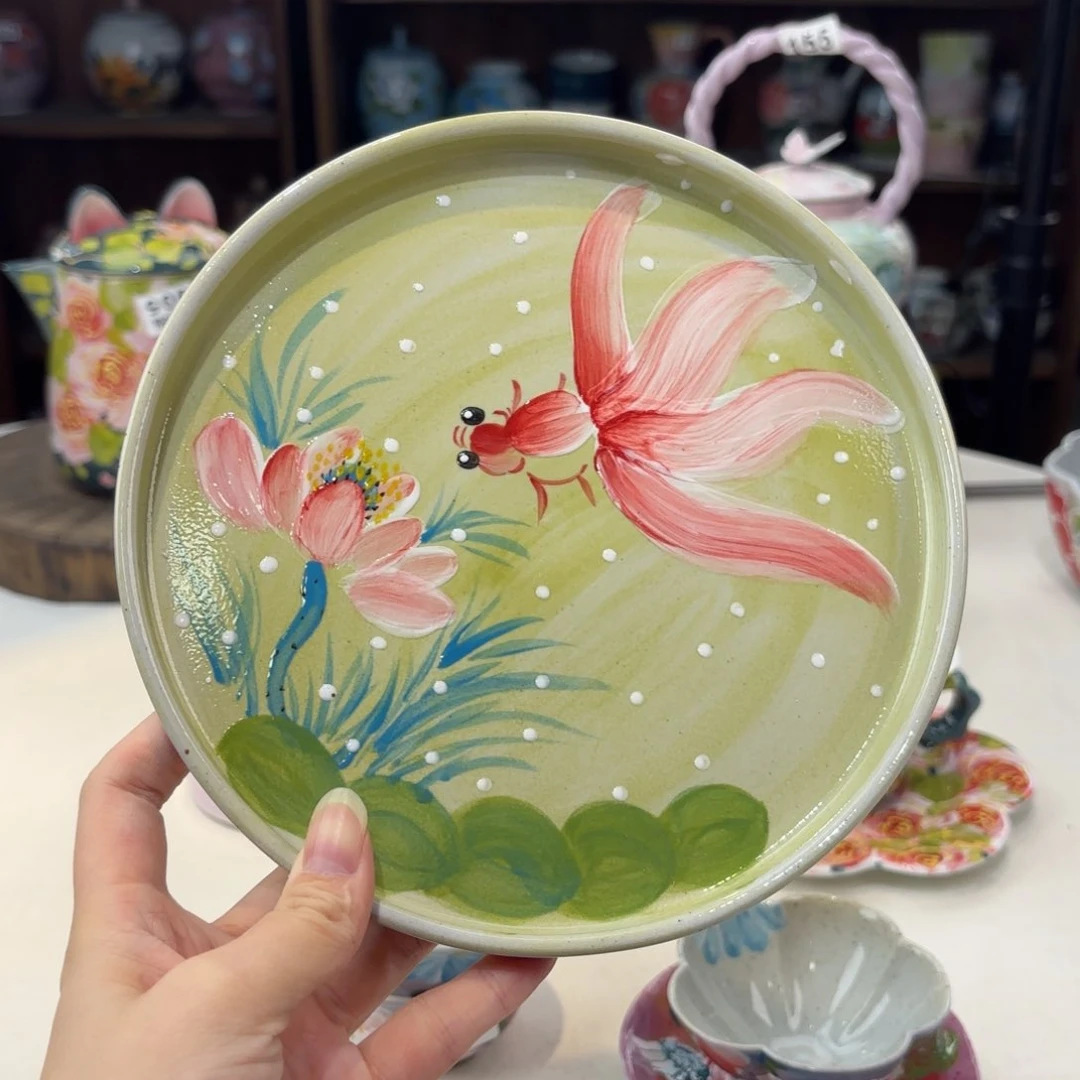 景德镇手绘高温釉下彩陶瓷茶具