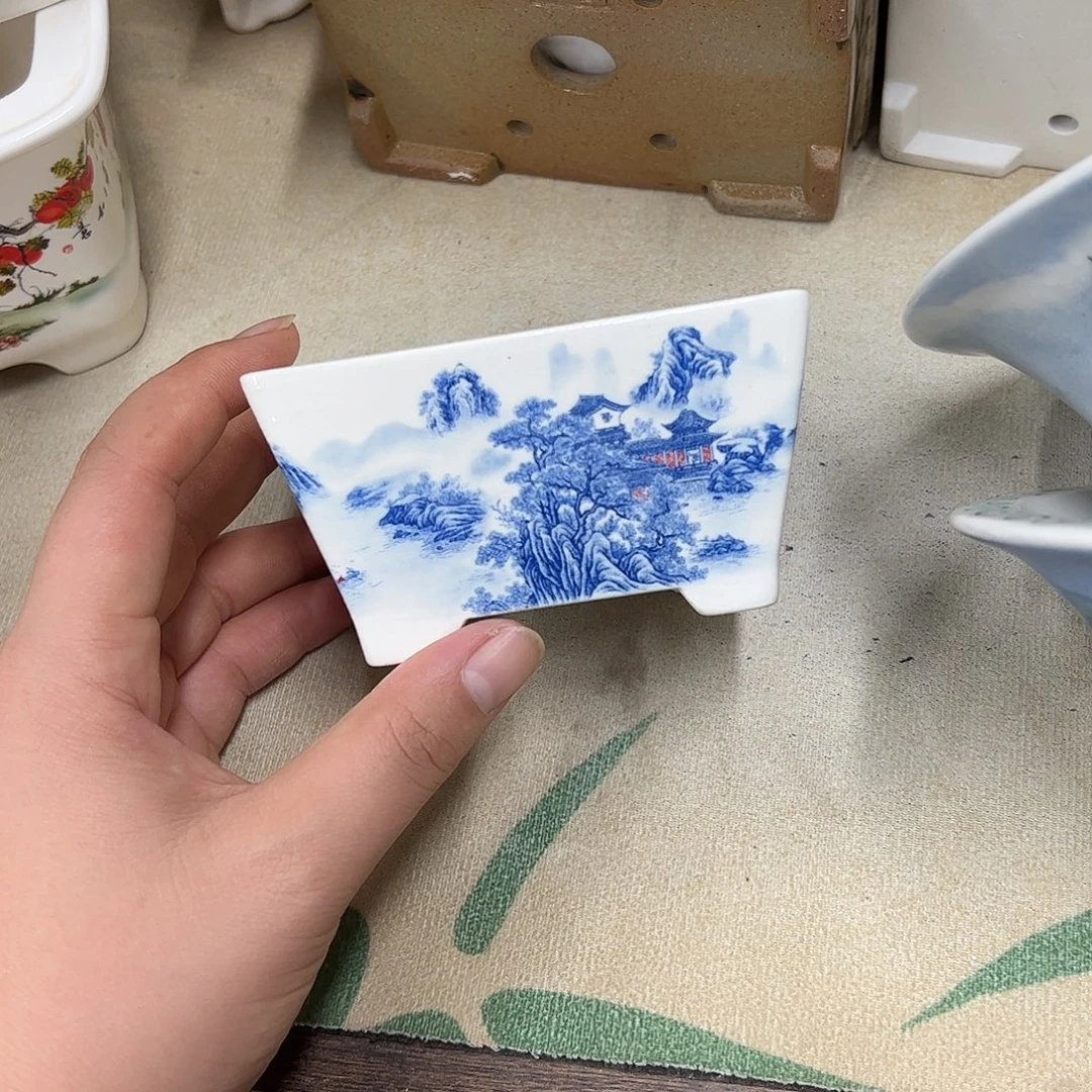 紫砂花盆917号瑕疵10/7.5/5cm