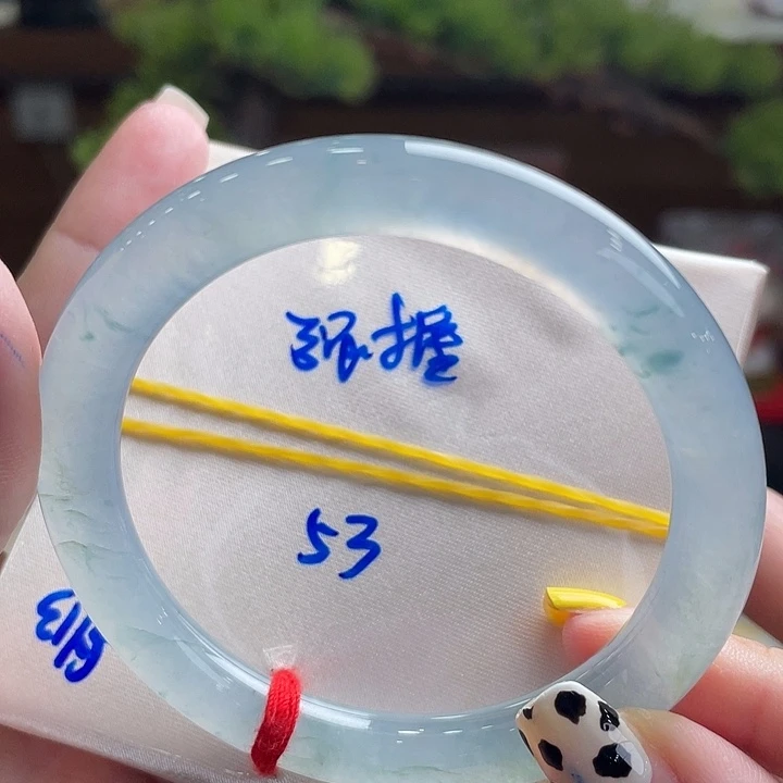 未镶嵌手镯翡翠53蓝冰块 新过强推