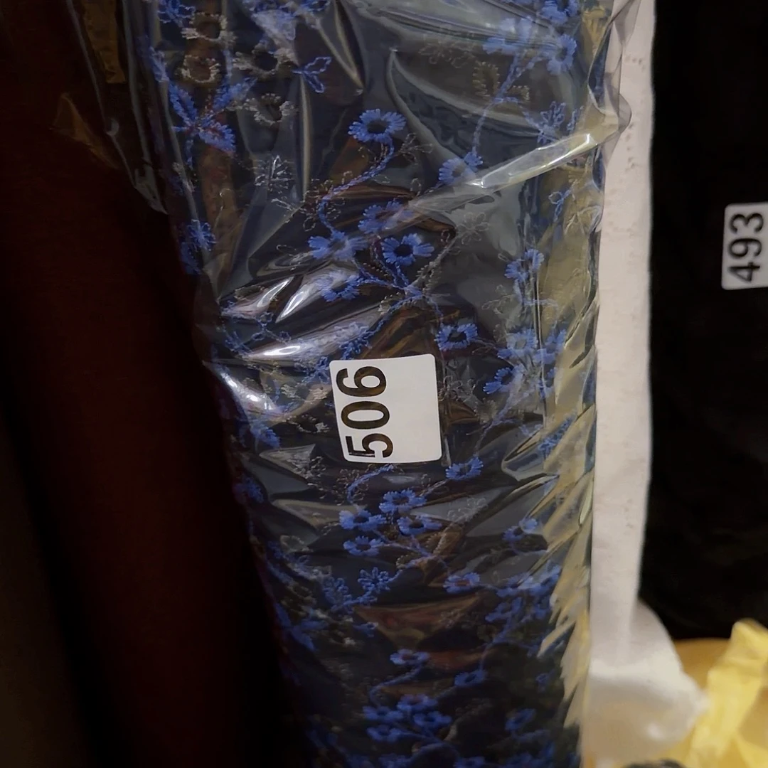 棉JP 阿木蓝色蕾丝2.5m专