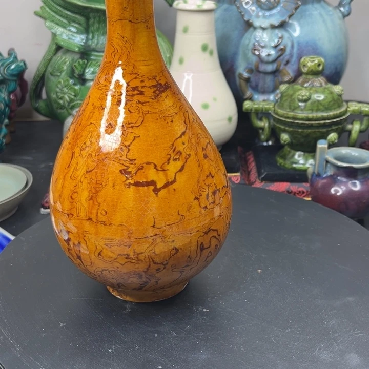 地***人摆件陶瓷器花瓶瓷器花瓶