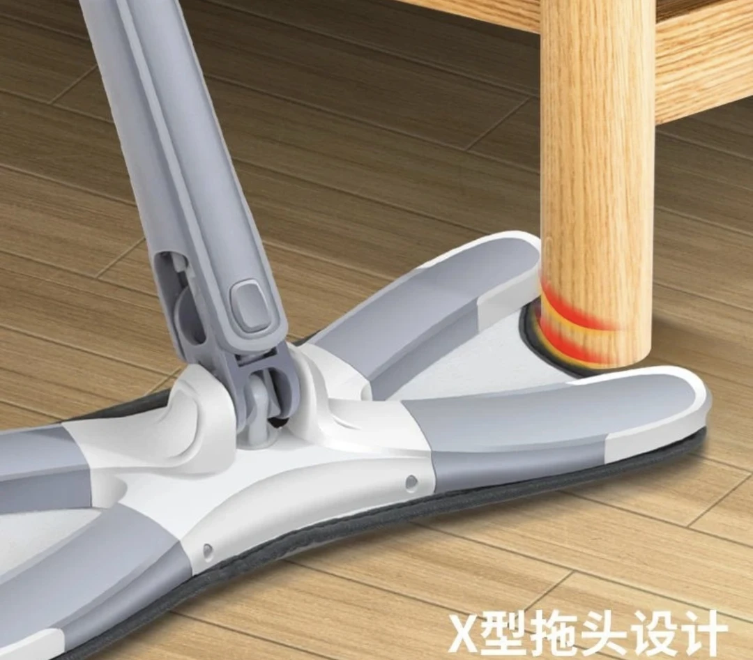 【新疆包邮】多功能干湿两用免手洗X型平板拖把家用大号拖布旋转