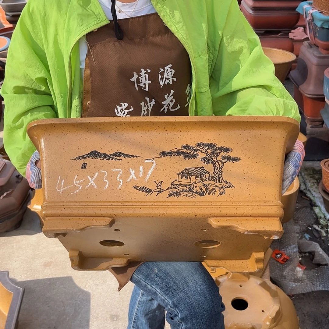 紫砂花盆盆景艺术