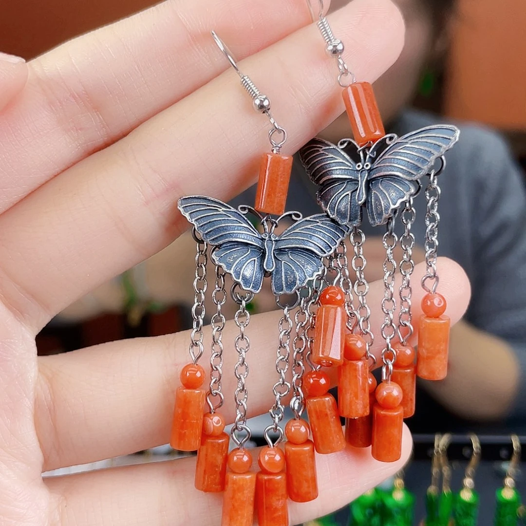 翡翠未镶嵌耳饰饰品