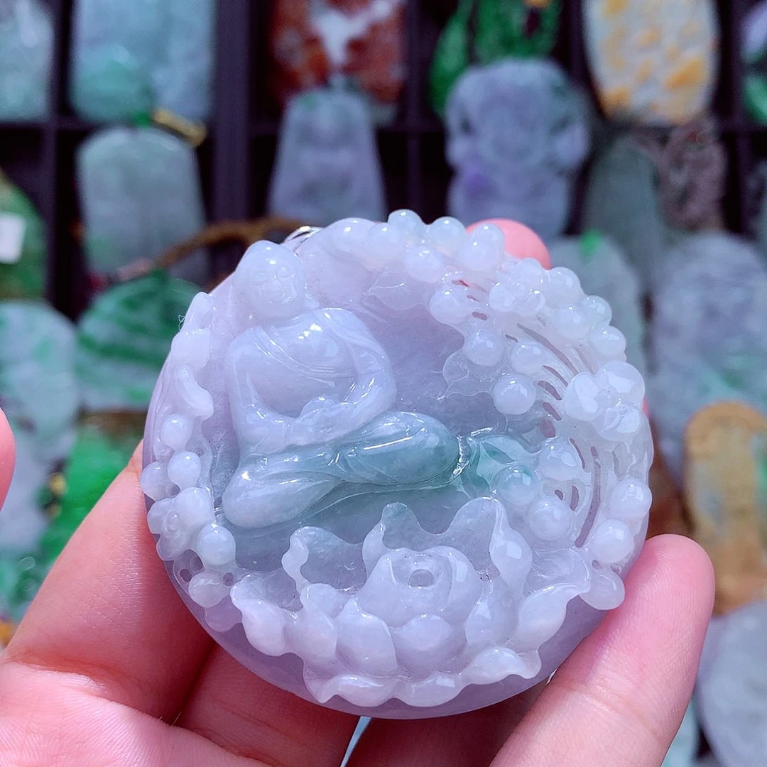 颈饰未镶嵌翡翠天然