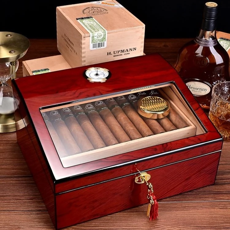 CIGARLOONG茄龙雪茄盒雪松木古巴雪茄保湿烟盒大容量雪茄柜保湿箱