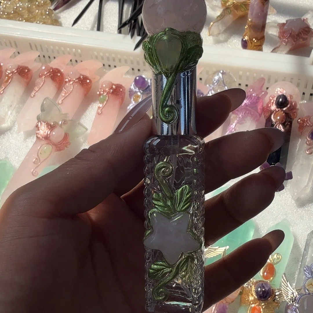 烟晶手链未镶嵌涵*粉
