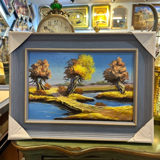 卧室装饰画 30*40cm 手工沙粒画 书房摆件 创意装饰画 新疆礼品