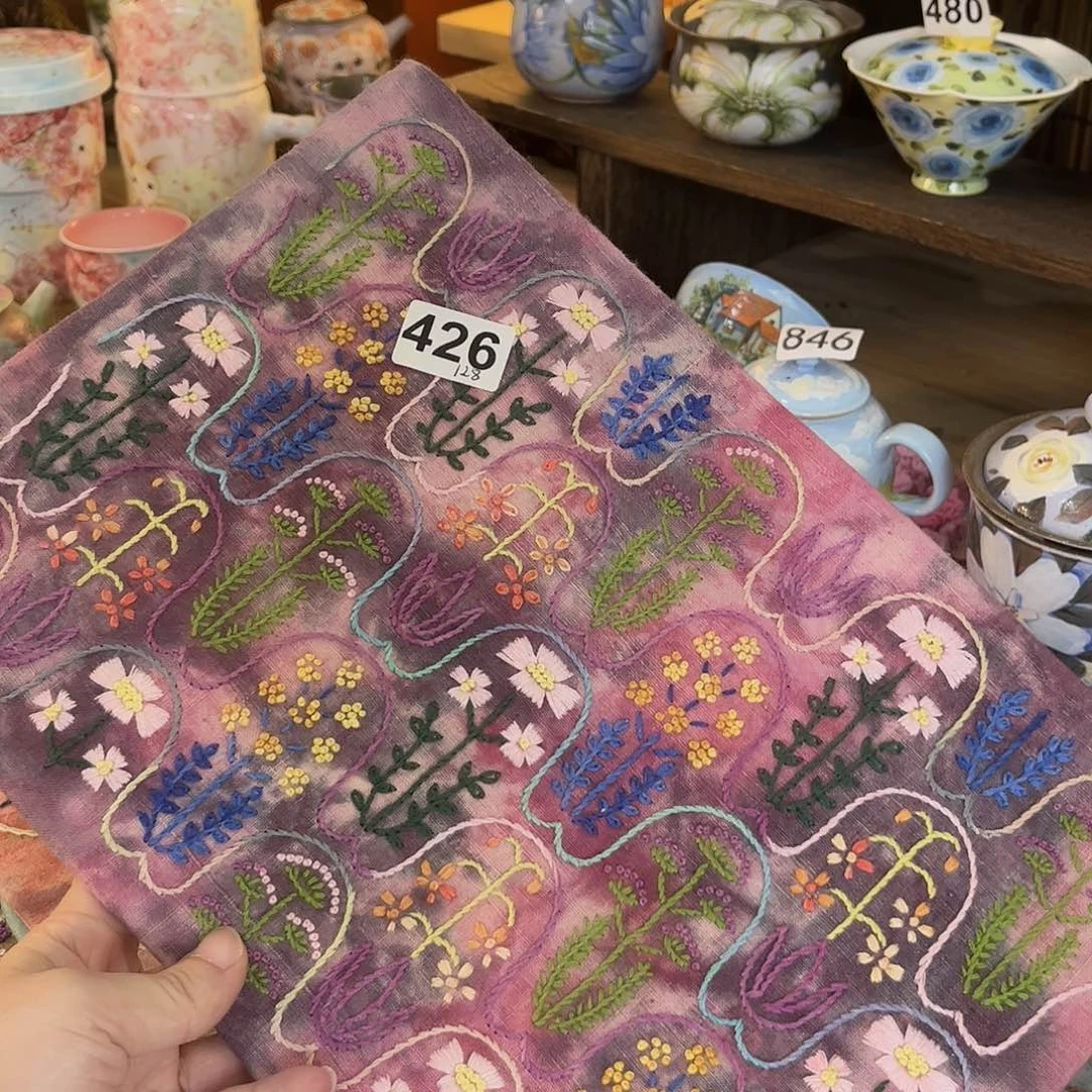 规格20.30刺子绣茶席