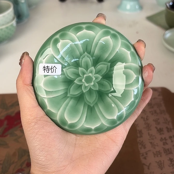 龙泉云间青瓷小米茶器