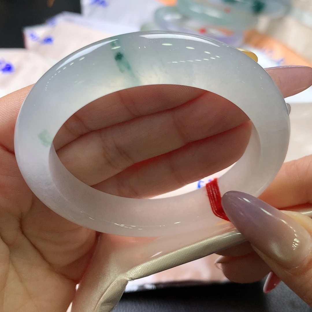 翡翠未镶嵌手镯55.3正