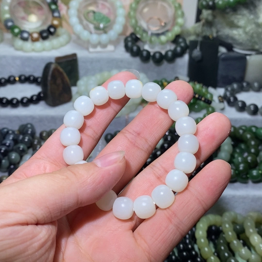 和田玉未镶嵌手链