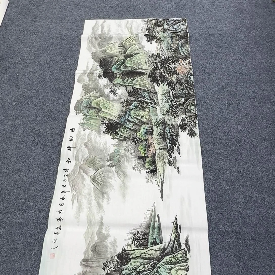 国画作品小姐姐放漏中