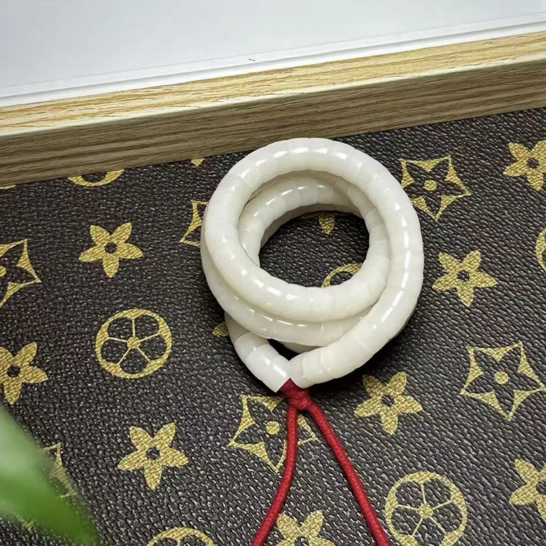 精工根猪大肠藏式斜切卡9mm文玩菩提手串108颗