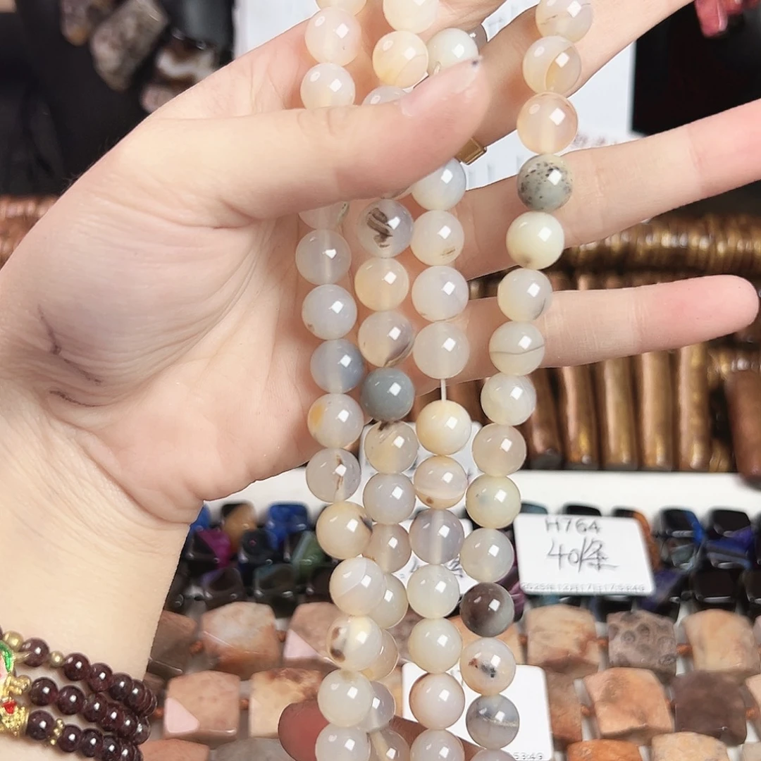 玛瑙/玉髓合金珠宝半成品h778 10m 落叶归根玛瑙一条