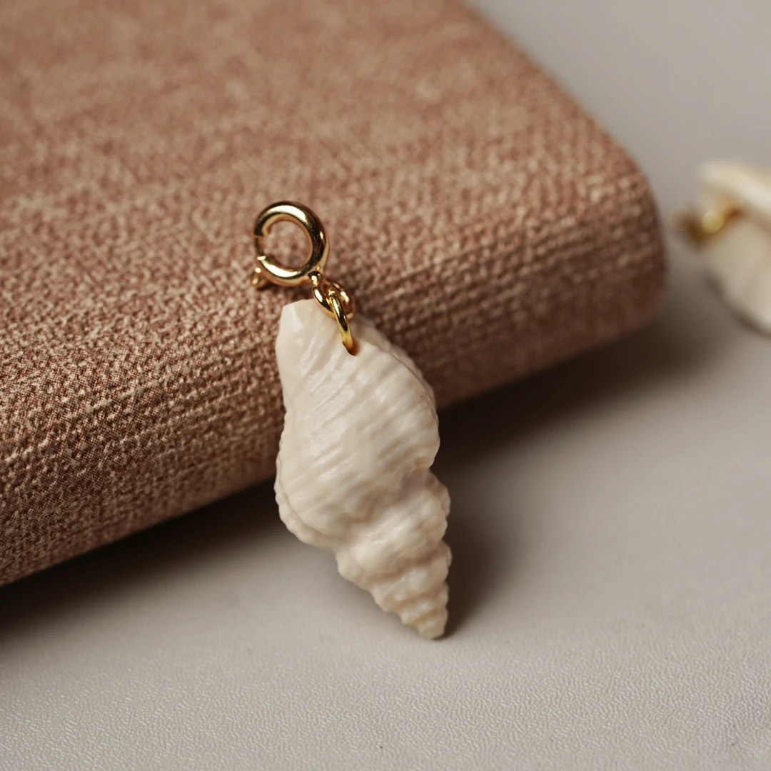 A163天然猛犸牙 海螺侧挂 尺寸约12*20.5mm支持复检假一罚十