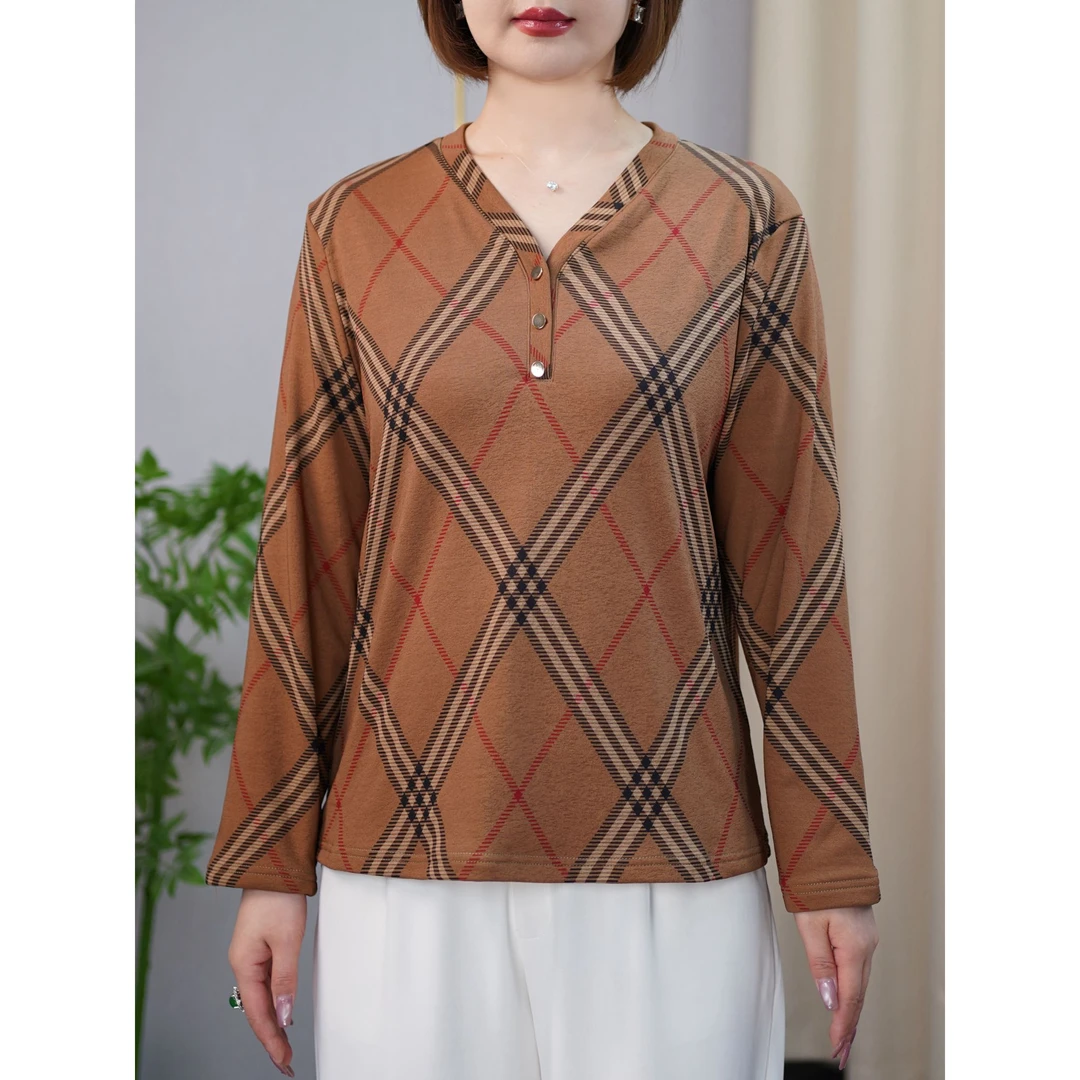 高级感显瘦百搭打底衫胖妹妹大码女装漂亮减龄上衣时尚洋气质衣服