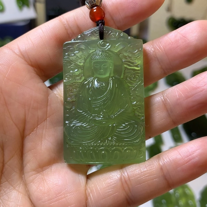 岫玉颈饰未镶嵌海*吊坠