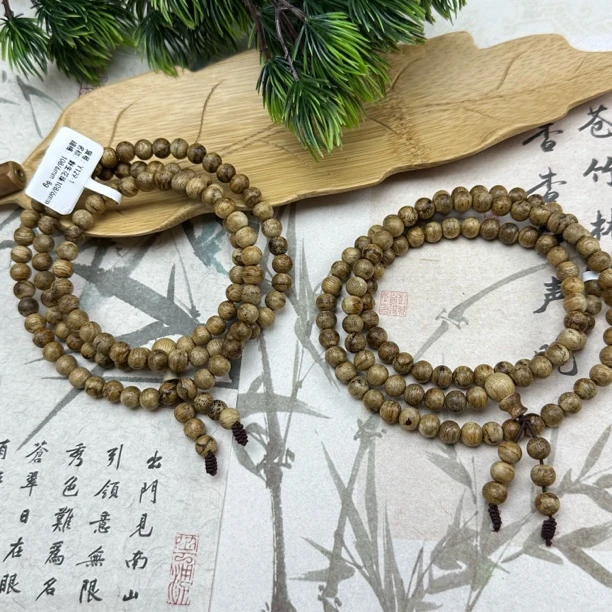 沉香YSZ34沉香野生花珠多圈手串6mm+多样性发其一