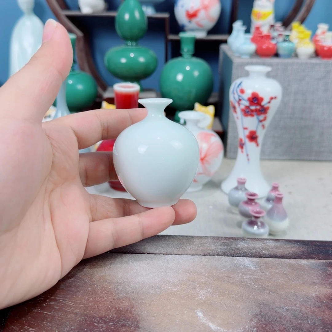 陶瓷手工小花器摆件
