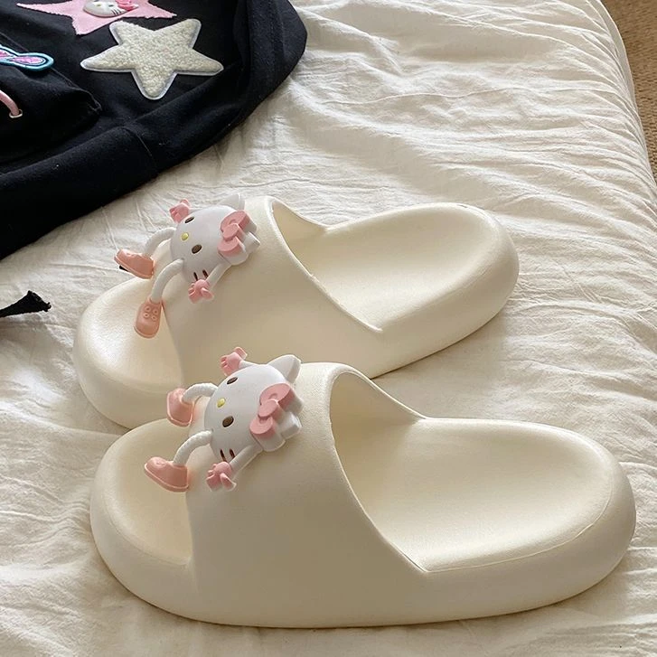 海绵踩屎感新款kitty猫拖鞋室内外穿防滑不臭EVA可爱舒适凉拖鞋女