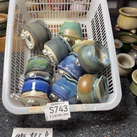 紫砂花盆瑕疵品743口径3.5左右