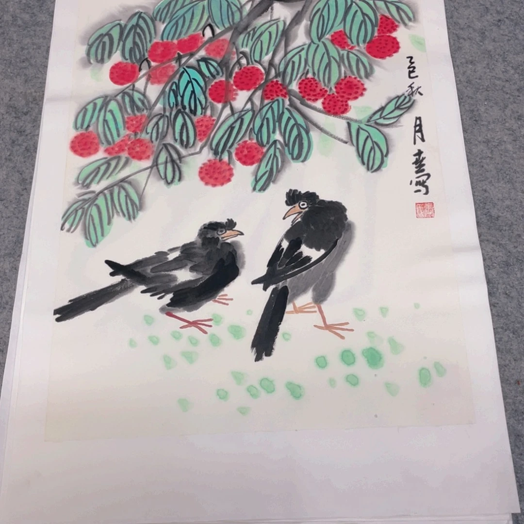 国画1.4平尺纯手绘国画作品