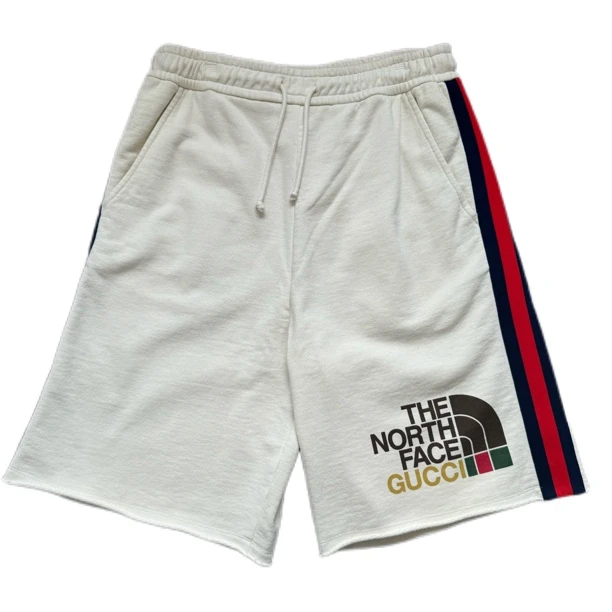 99新 GUCCI/古驰 白色经典条纹短裤s码