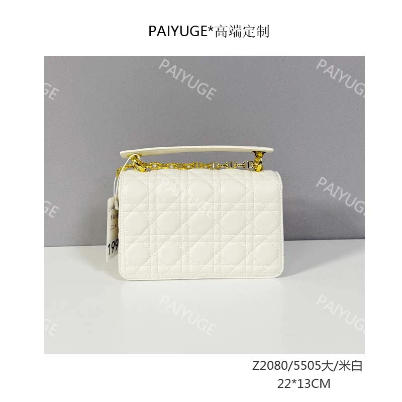 Z2080/5505大/米白 Paiyuge高端订制女士手提单肩包斜挎包 1998