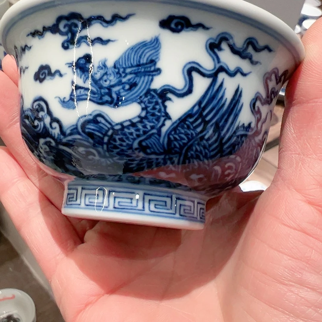 不晓堂柴窑应龙压手杯