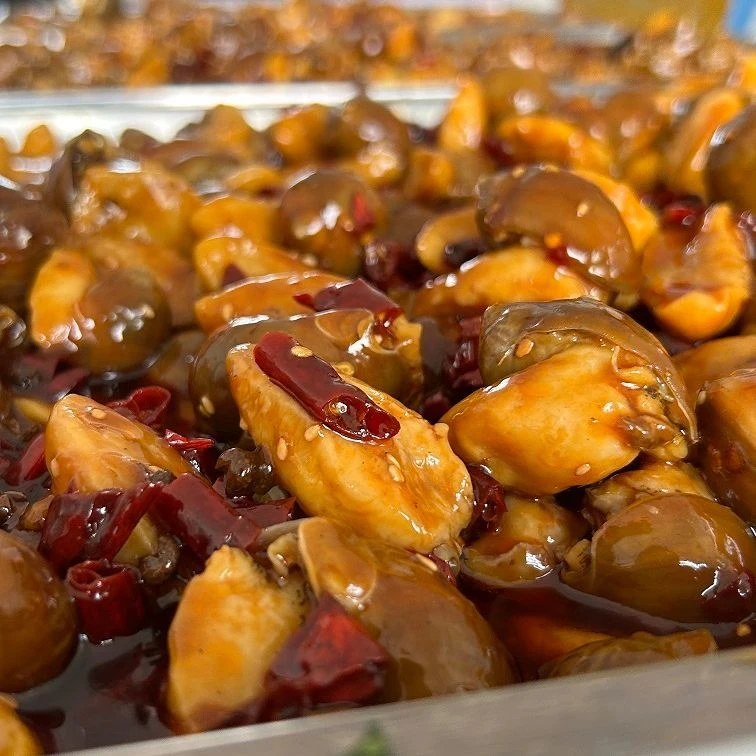 麻辣老婆脚鲍螺500克/桶*2桶工厂直发顺丰包邮冷冻即食