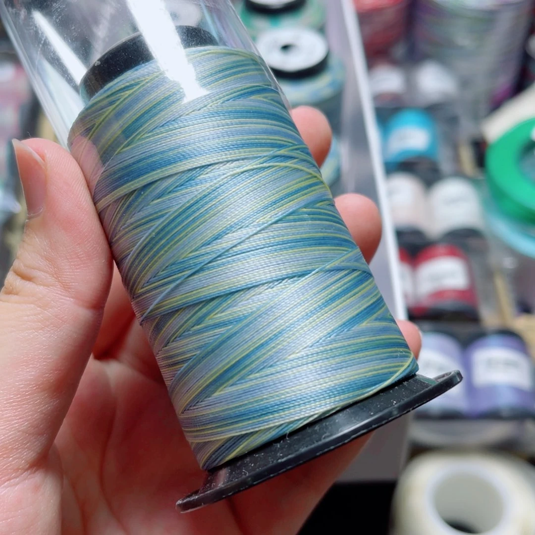 腈纶3股段染蜡线45gE1