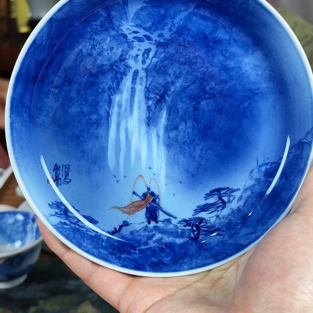 添**上王庆龙老师手绘陶瓷