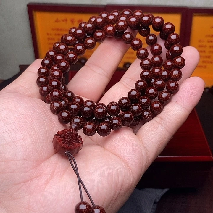 木【镇店之宝】0.8印尼小叶紫檀老料泥料无敌爆满真金星