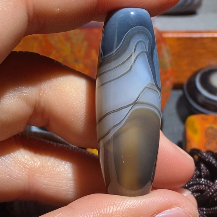 玛瑙/玉髓钛钢颈饰