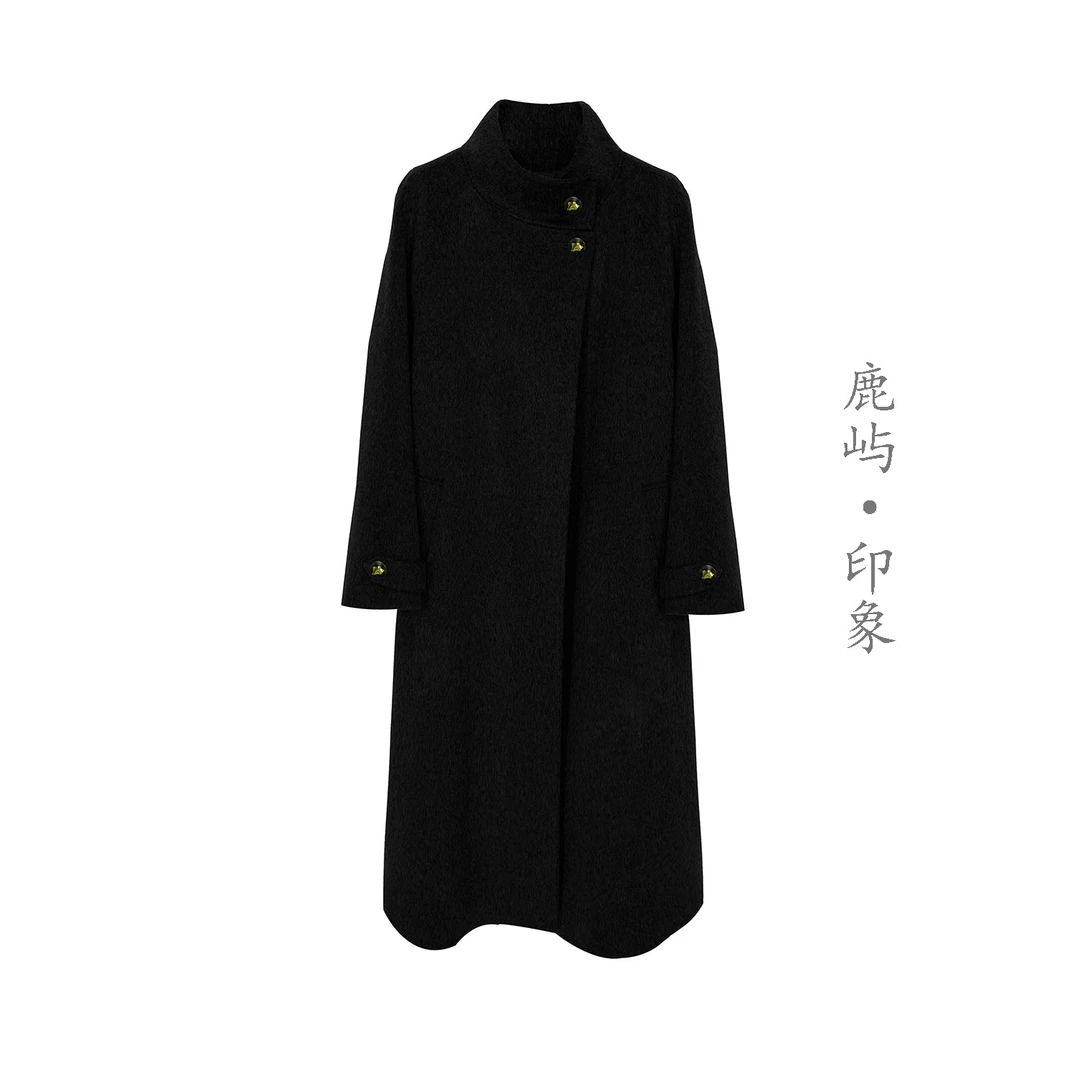 【鹿屿印象】100%初剪绵羊毛呢大衣COLD敌879